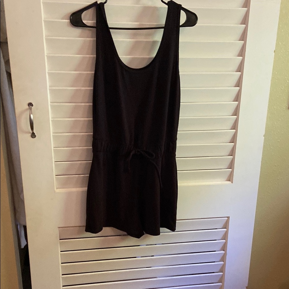 Black Sleeveless Romper